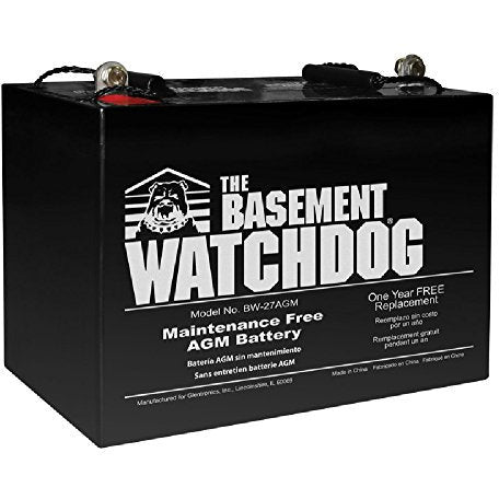 Glentronics The Basement Watchdog - BW-27AGM - Maintenance Free AGM Battery