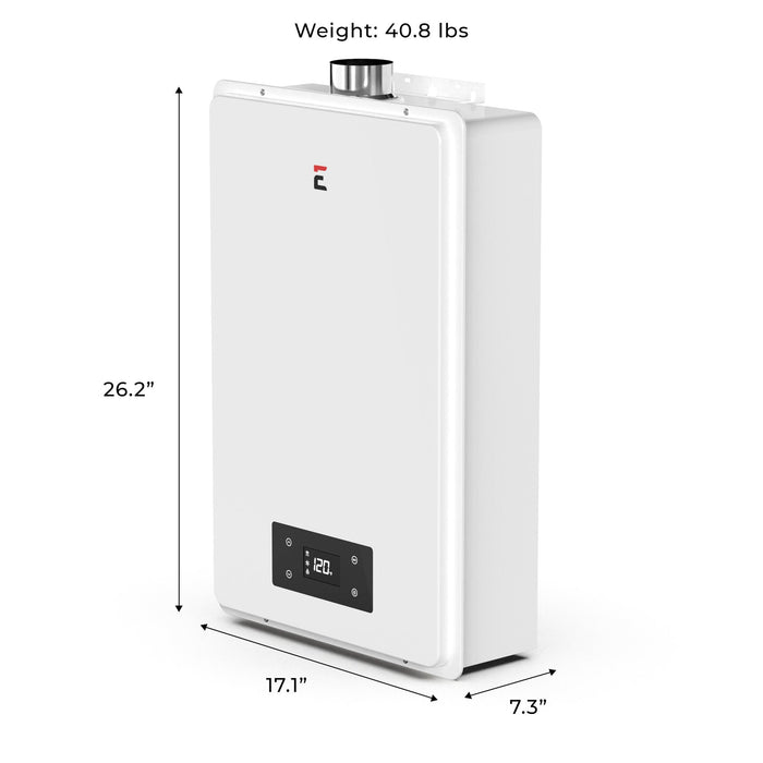 Calentador de agua sin tanque de gas natural para interiores Eccotemp 6.5GB-ING Builder Series 6.5 GPM