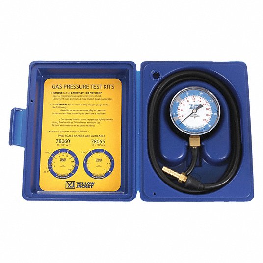 Yellow Jacket - YJ78055 Kit de prueba de presión de gas 0-10" WC (78055)