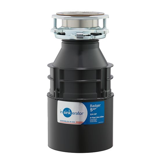 Insinkerator - 79030A-ISE - Badger 5XP Garbage Disposal, 3/4 HP (with Cord)