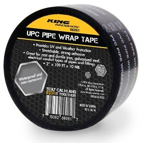 King Innovation - 86081 - UPC Pipe Wrap Tape, 1 Roll