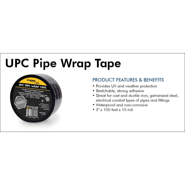 King Innovation - 86081 - UPC Pipe Wrap Tape, 1 Roll
