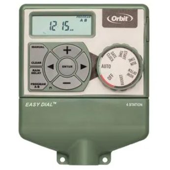 Orbit - 91884 - 4 Station Easy Dial Timer with Budgeting and Pump Start Terminal