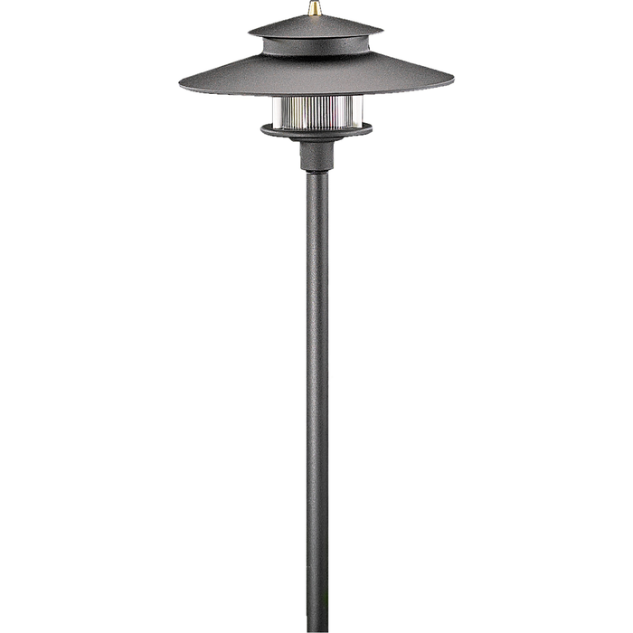 Vista Outdoor Lighting - PR-9207-B-2.5-W-T3 - tall 2 Tier Pagoda Light, Black, Warm - Vista Outdoor Lighting