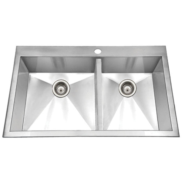 Hamat - CON-3322DT - Topmount Stainless Steel 1-Hole Large Single Kitchen Sink