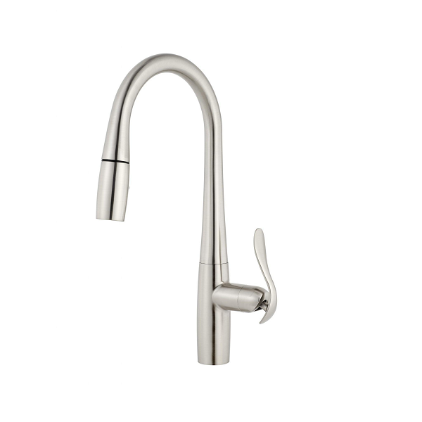 Danze - D454012SS - Selene Single Handle Pull-Down Kitchen Faucet with SnapBack Retraction, Stainless Steel