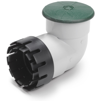 Rain Bird - DPUV4EHUB - Drainage Pop Up Relief Valve with 4 Inch PVC Elbow and Hub Fitting Adapter