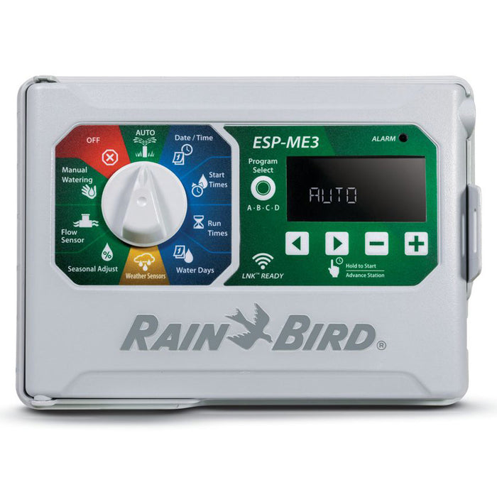 Controlador de aspersor listo para Wi-Fi para interiores/exteriores de 4 estaciones Rain Bird con capacidad para 22 zonas | ESP4ME3 | 