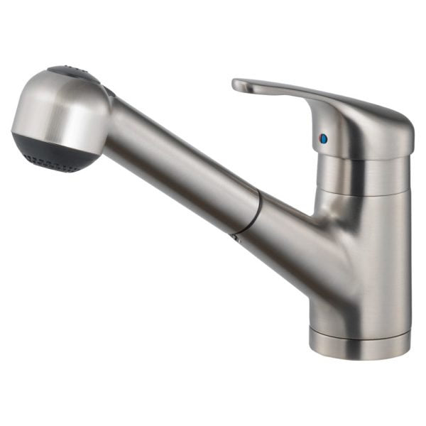 Hamat -  EVPO-1000 BN - Dual Function Pull Out Kitchen Faucet, Brushed Nickel