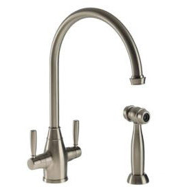 Hamat - EXDH-4000 PN - Traditional Brass Faucet with Side Spray in Polished Nickel