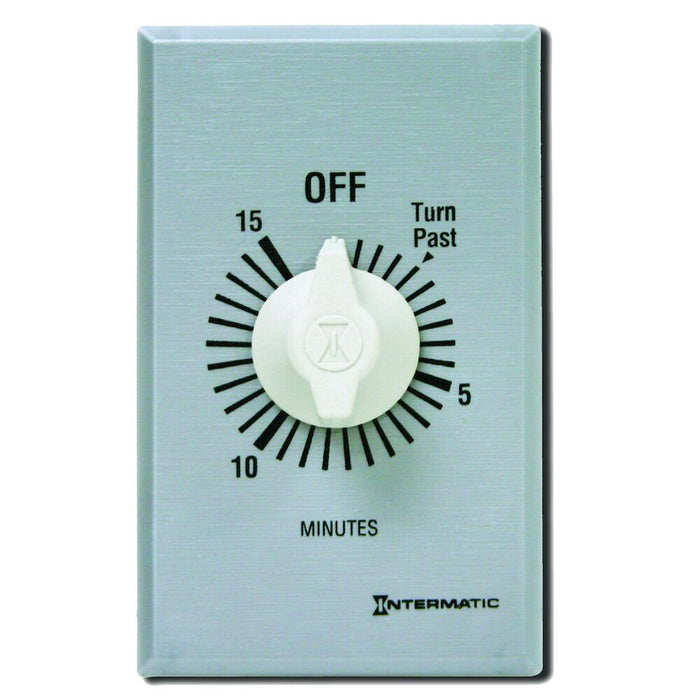 Intermatic FF315M Spring Wound Countdown Timer, Commercial, Silver