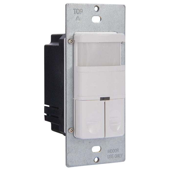 Intermatic - IOS-DDR-WH - Commercial Grade Dual Load In-Wall Occupancy Sensor, White