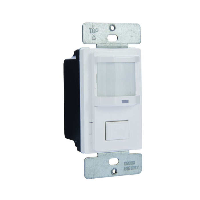 Intermatic - IOS-DPBIF-WH - Residential In-Wall Push Button PIR Occupancy Sensor, White