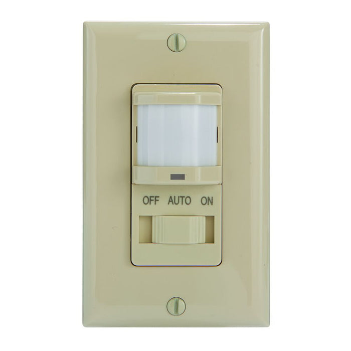 Intermatic - IOS-DSIMF-IV - Residential In-Wall PIR Occupancy Sensor, No Neutral Required, Ivory