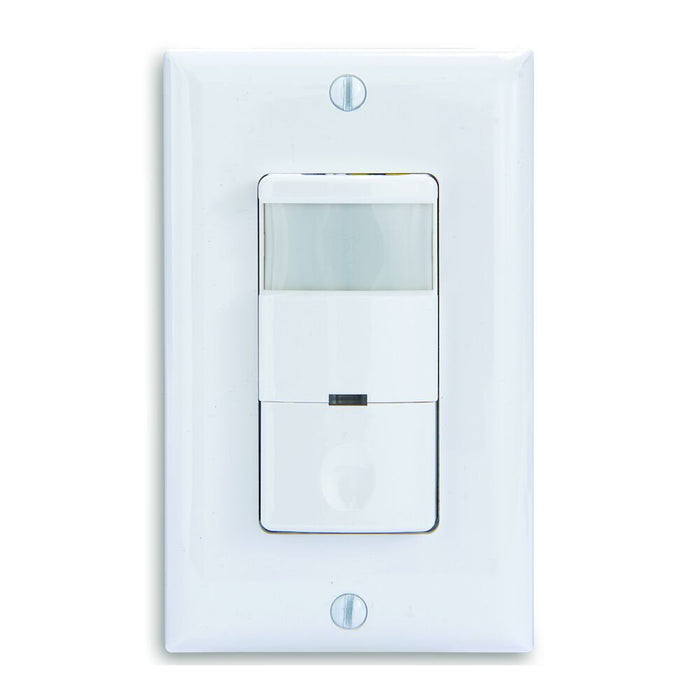 Intermatic - IOS-DSR-WH - Commercial Grade Self-Adaptive In-Wall PIR Occupancy Sensor, No Neutral Required, White