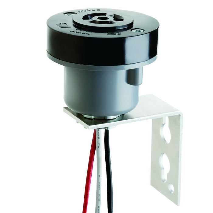 Intermatic - K122 - Locking Type Receptacle, 3-Pin, C136.10 Compliant, with Pole Mounting Bracket