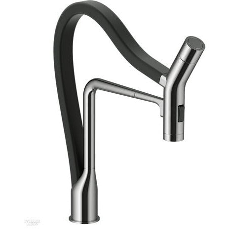 Hamat - KAPO-2000 BNB - Kanta Dual Function Hand Held Pull Off Kitchen Faucet in Brushed Nickel and Black Hose