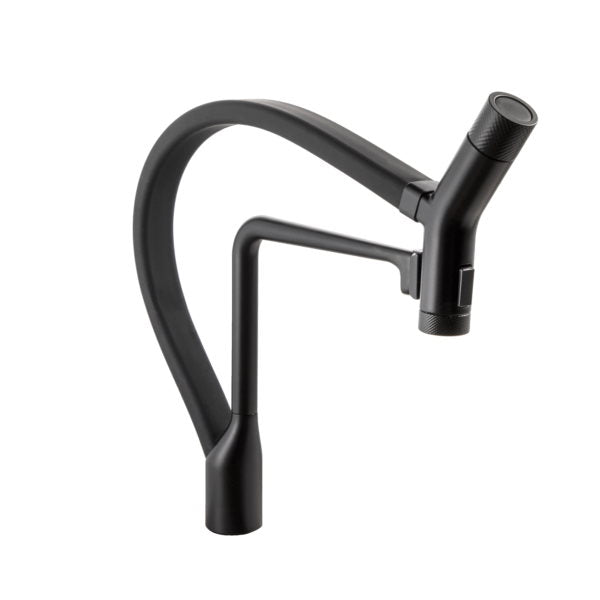 Hamat - KAPO-2000 MBB - Kanta Dual Function Hand Held Pull Off Kitchen Faucet in Matte Black and Black Hose