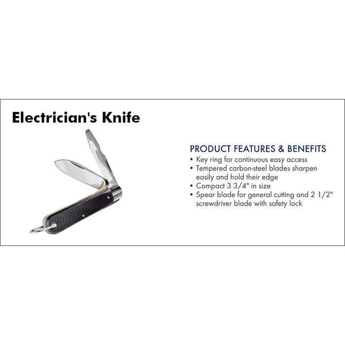 King Innovation - KF-200 - Electrician's Knife- Card of 1