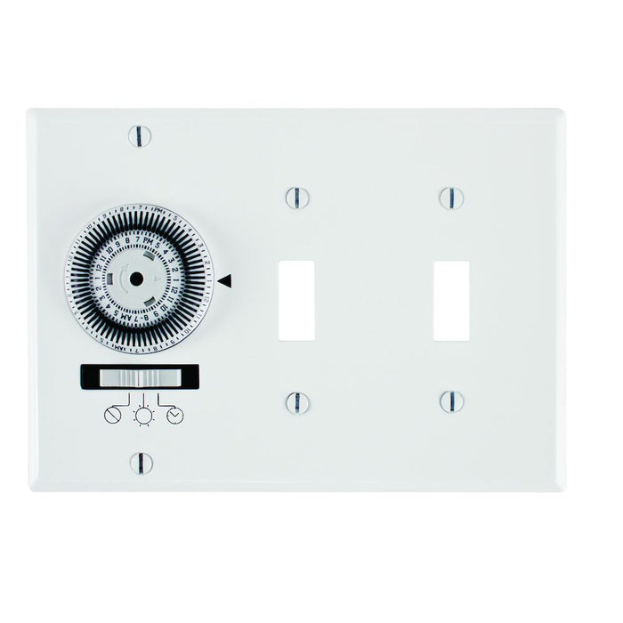 Intermatic KM2ST-3G 24-Hour Heavy-Duty Mechanical In-Wall Timer