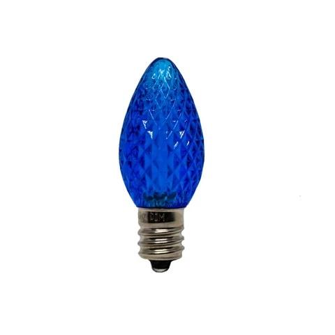 Seasonal Source C7 BLU-D C7 bombillas LED SMD azules, paquete de 25