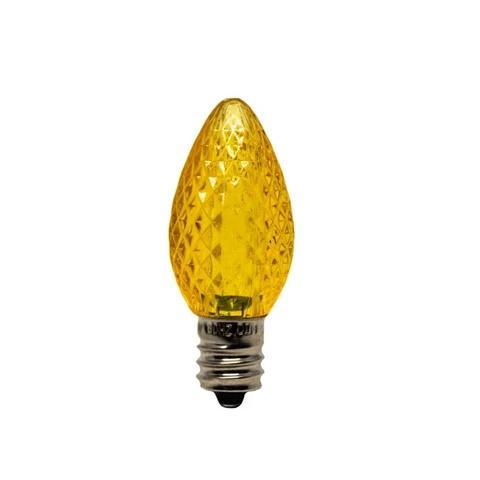 Seasonal Source LED-C7-YEL-SMD Bombillas LED SMD C7 amarillas, paquete de 25