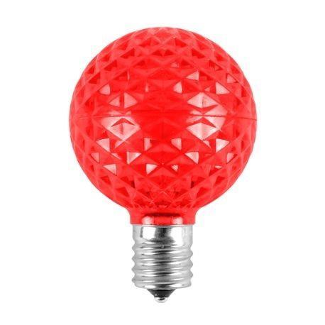 Bombilla LED de repuesto Seasonal Source LED-G50-RED-D roja G50 (caja de 25)