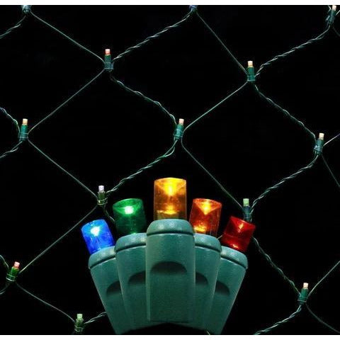 Seasonal Source - LEDNET-MUL - LED 4 x 6 ft Multi-Colored Net Lighting ...