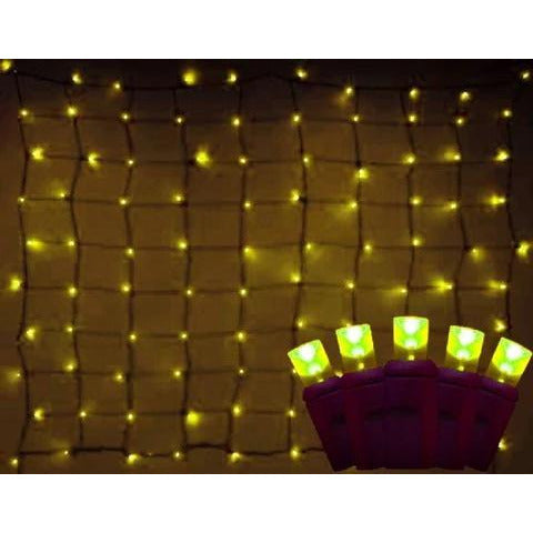 Fuente estacional LEDNET-YEL LED 4 x 6 pies Iluminación de red amarilla
