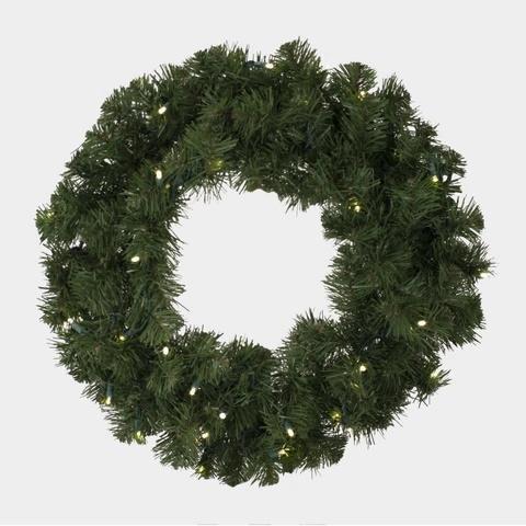 Seasonal Source - LEDWREATH-24-H - Pre-lit 24" LED Wreath