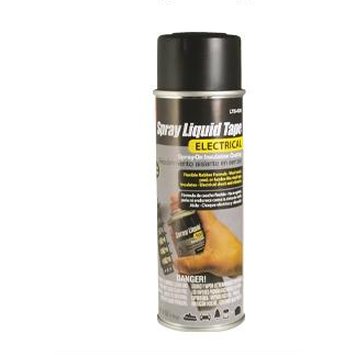 King Innovation - LTS-400 - Black Spray Liquid Tape, 6oz- 1 can per pack