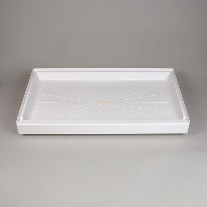 Mustee Base de ducha rectangular DURABASE® de 34" x 60" - Blanco