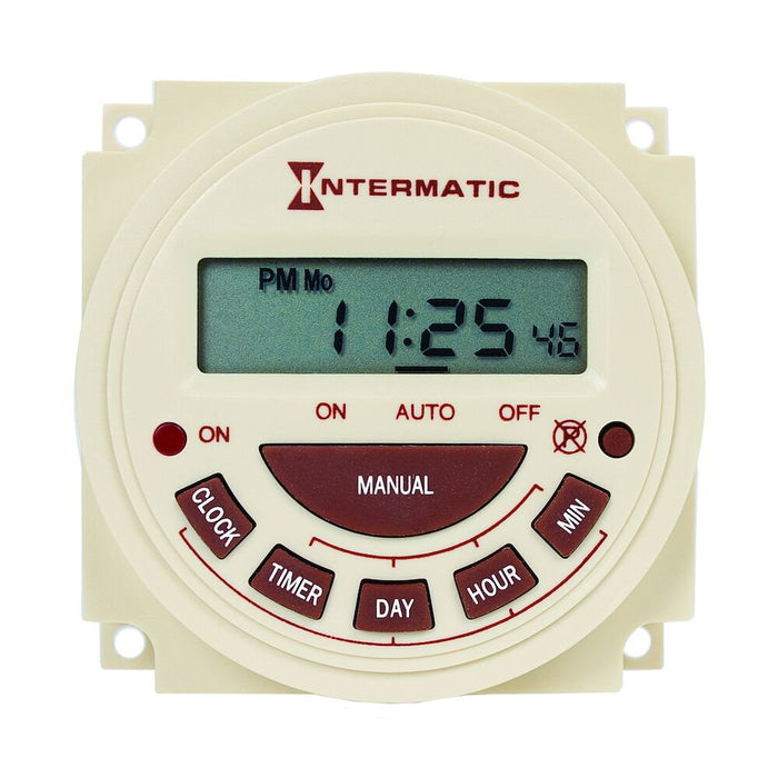 Temporizador electrónico de montaje en panel Intermatic PB313E, 24 horas, 120 V