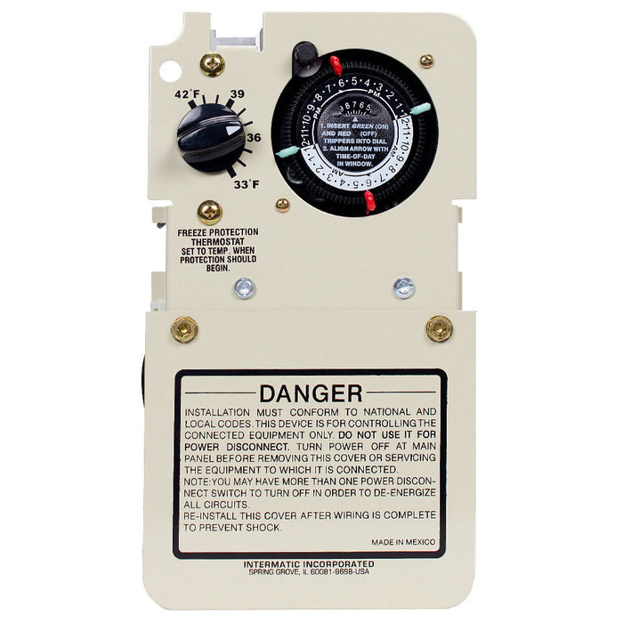 Intermatic - PF1102MT - Freeze Protection Timer with Thermostat for 240V Applications, Mechanism