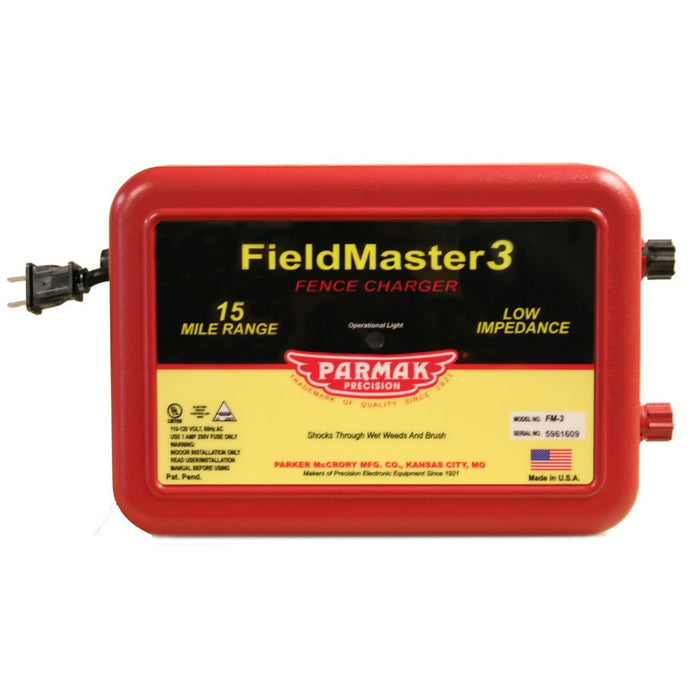 Parmak - Cargador de cerca eléctrica PM-FM3 Field Master 3