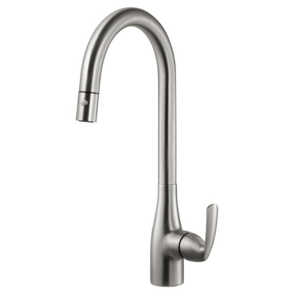 Hamat -  QUPD-1000 BN - Quantum Dual Function Pull Down Kitchen Faucet in Brushed Nickel