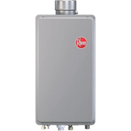 Calentador de agua sin tanque Rheem Mid Efficiency 70 con ventilación directa para interiores, a gas natural, habilitado con EcoNet