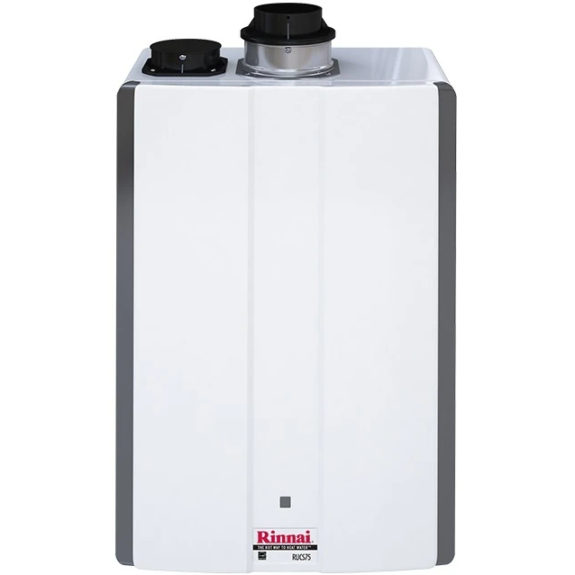 Rinnai RUCS75IN Ultra Series Calentador de agua sin tanque, color blanco