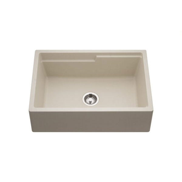 Hamat - SIO-3320SAW-SD - Granite Apron-Front Workstation Kitchen Sink, Sand