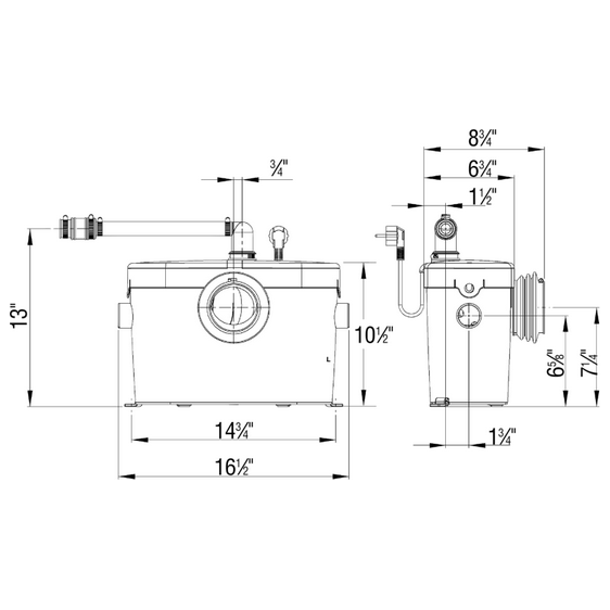 Saniflo - SF-081 -  Saniaccess 2 Macerating pump only. P/N 081
