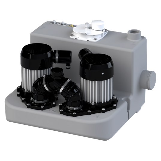 Saniflo - SF-028 - Sanicom 2 Duplex Drain Pump. Heavy duty/commercial.  (220-240Volt/60hz) P/N 028