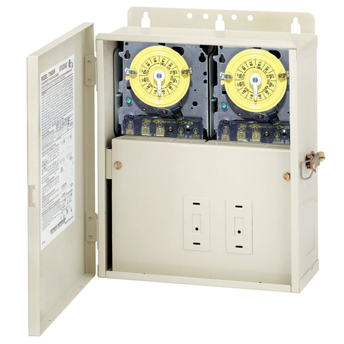 Panel de control Intermatic T10101R con dos mecanismos T101M