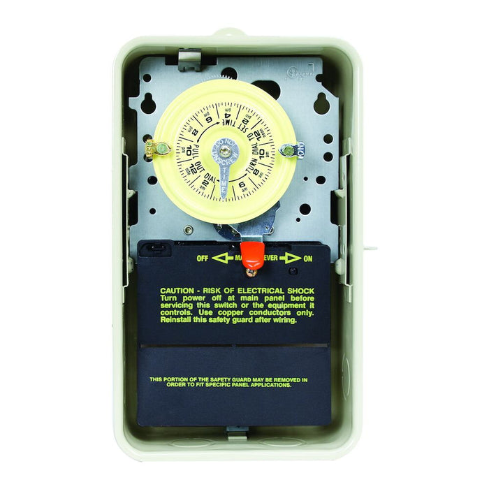 Intermatic T101R3 24-Hour 120V Mechanical Time Switch, SPST, Type 3R Metal Enclosure