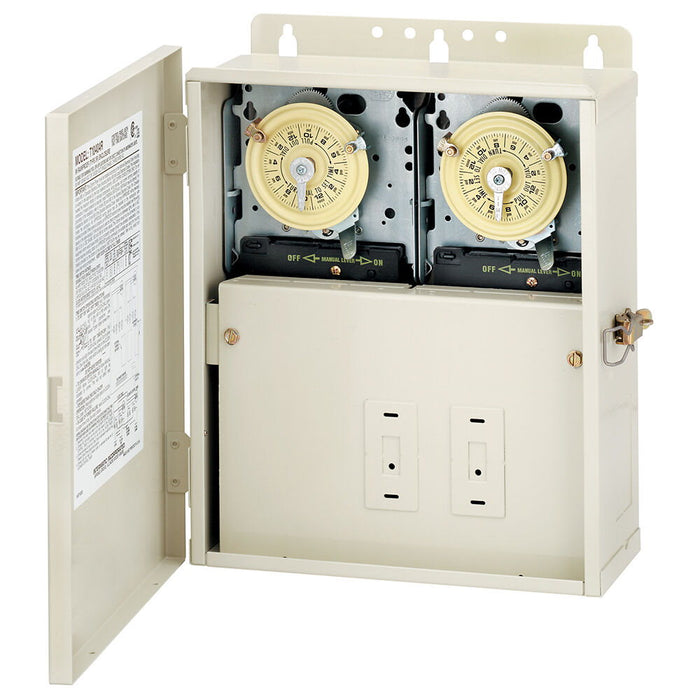 Intermatic - T10404R - Control Panel with Two T104M Mechanisms