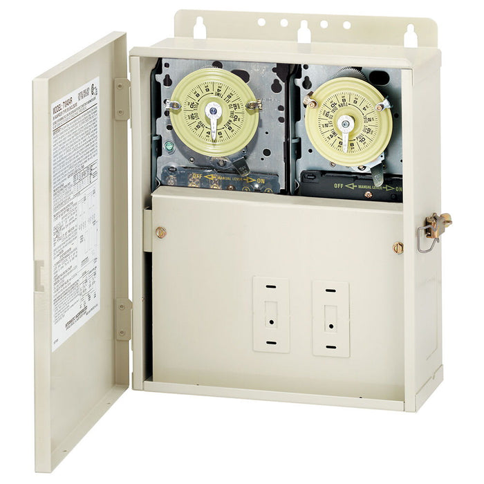 Panel de control Intermatic T10604R con mecanismos T106M y T104M