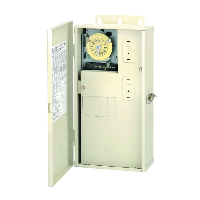 Intermatic - T21004R - 60 A Load Center with T104M Mechanism, 4-Breaker Spaces