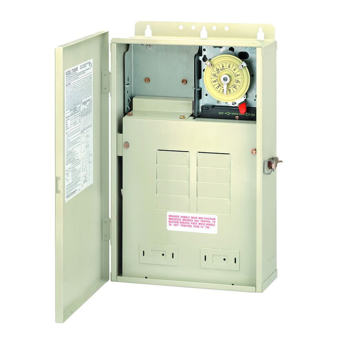 Intermatic - T30004R - 100 A Load Center with T104M Mechanism, 8-Breaker Spaces