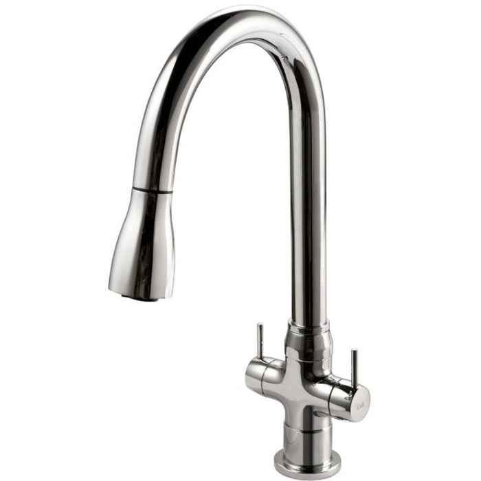 Hamat - TNPD-1000 PC - Tendina Three Function Pull Down Two Handle Faucet in Polished Chrome