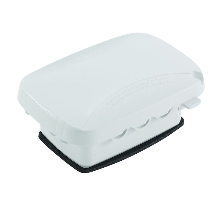 Intermatic - WP5000W - Extra-Duty Plastic In-Use Weatherproof Cover, Single-Gang, Vrt/Hrz, 2.25" White