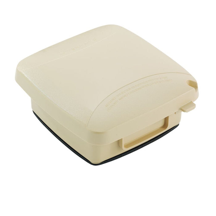 Intermatic - WP5220B - Extra-Duty Plastic In-Use Weatherproof Cover, Double-Gang, Vrt, 2.25" Beige